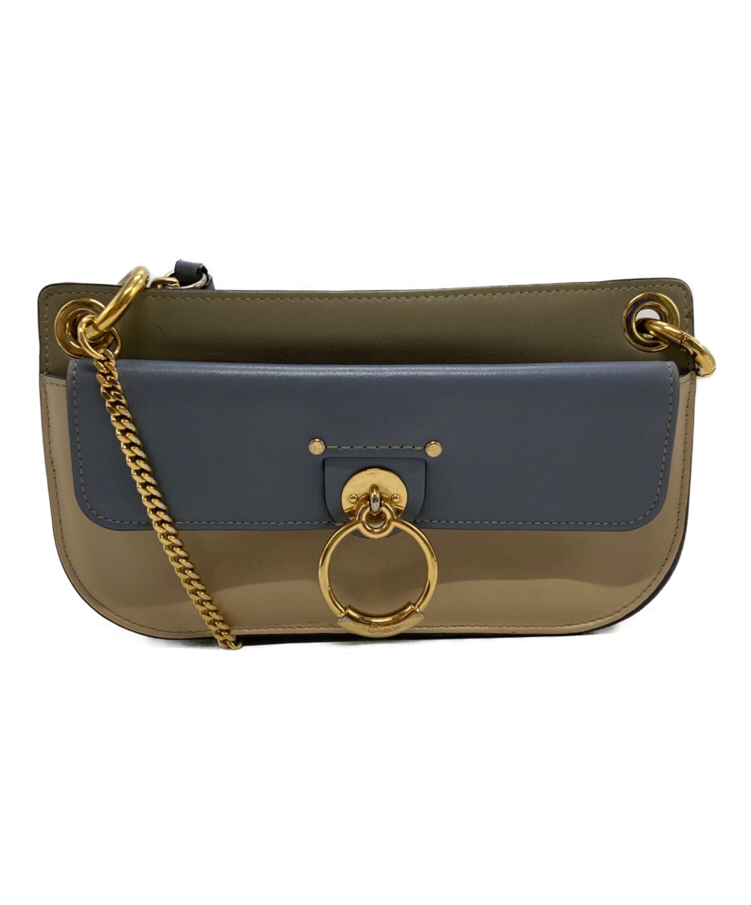 中古・古着通販】Chloe (クロエ) Tess ミニショルダーバッグ ブルー 