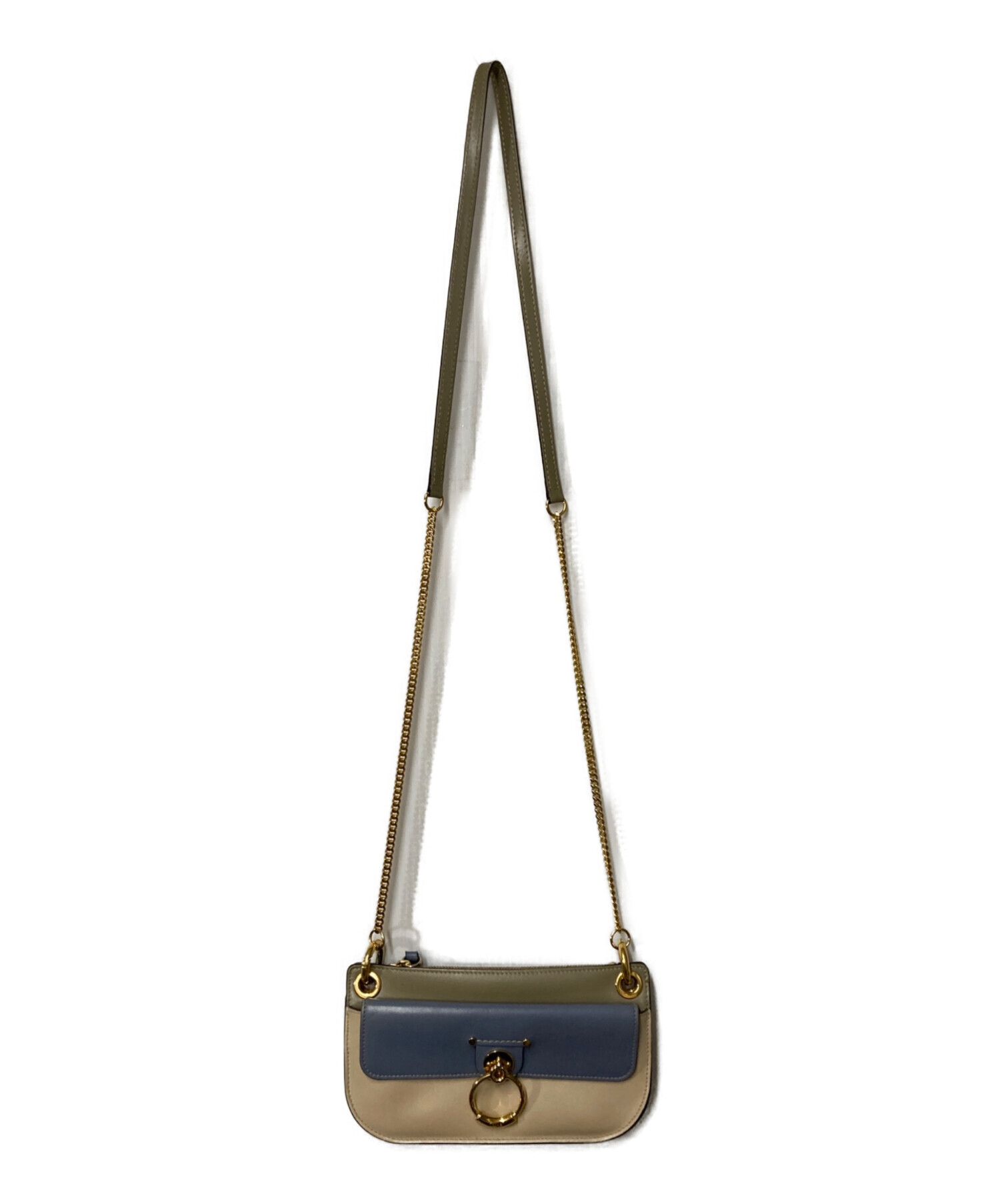 中古・古着通販】Chloe (クロエ) Tess ミニショルダーバッグ ブルー 