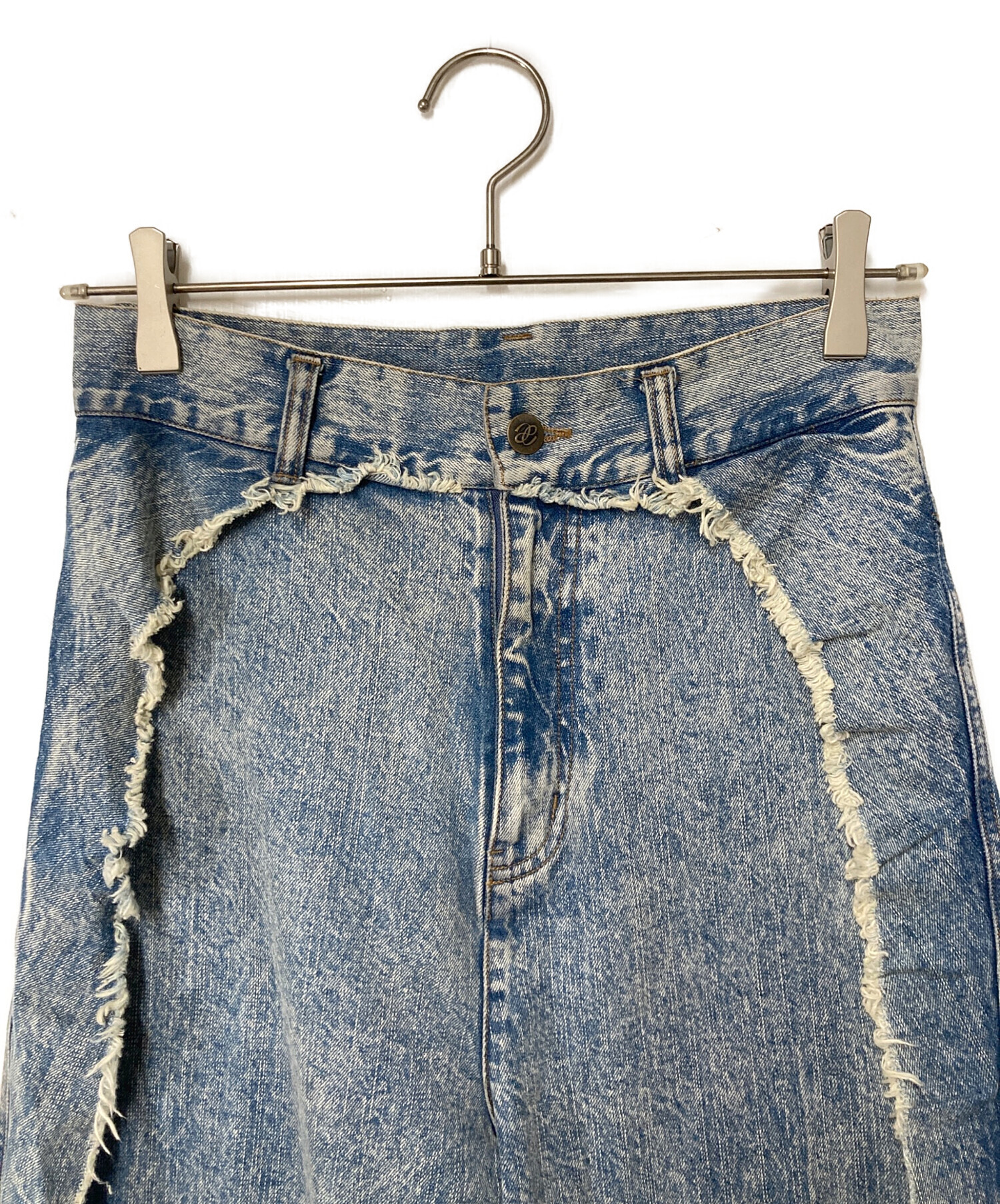 中古・古着通販】Eaphi (エフィ) RUFFLE DETAIL DENIM PANTS