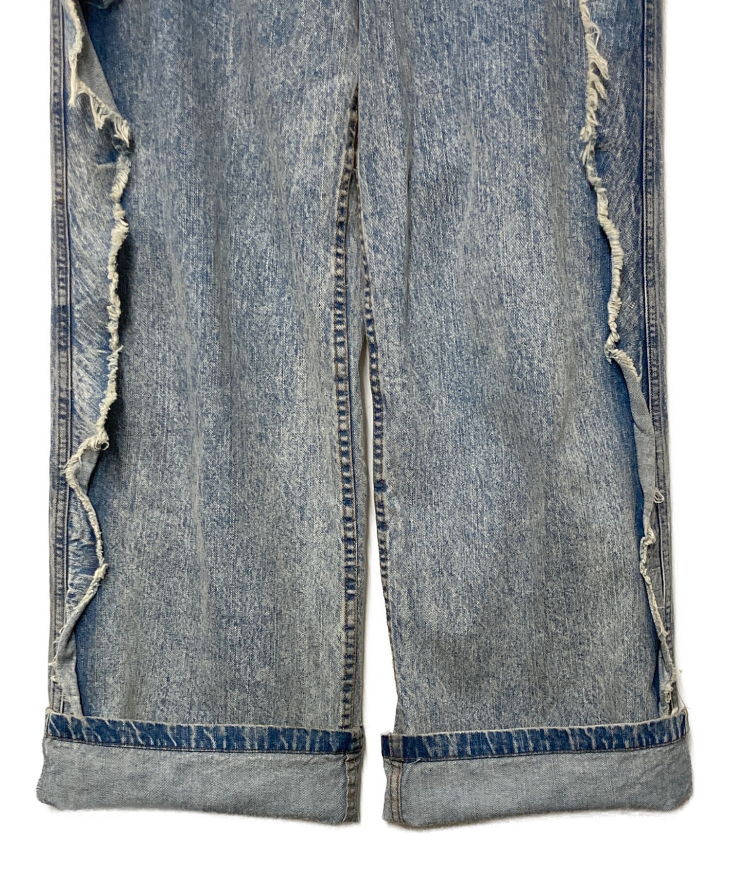 中古・古着通販】Eaphi (エフィ) RUFFLE DETAIL DENIM PANTS