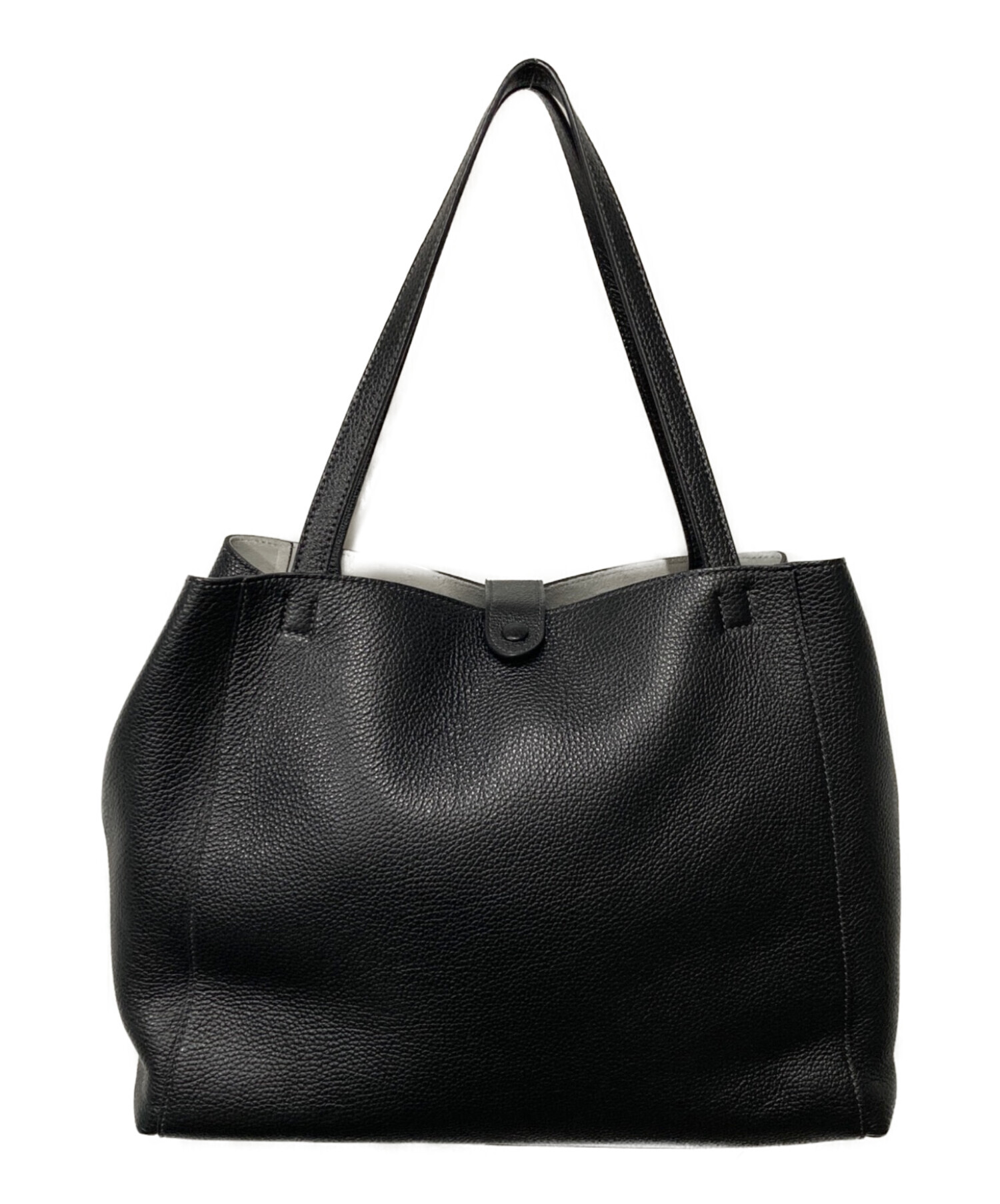 ブラック　レザートートバッグ 中古・古着通販】LANVIN COLLECTION (ランバンコレクション) レザー