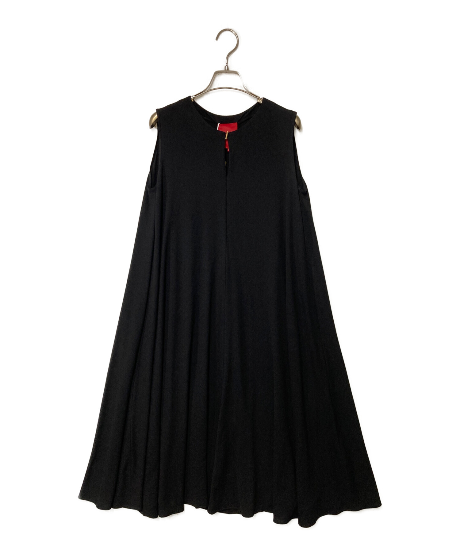 中古・古着通販】Sybilla (シビラ) ノースリーブワンピース ブラック 