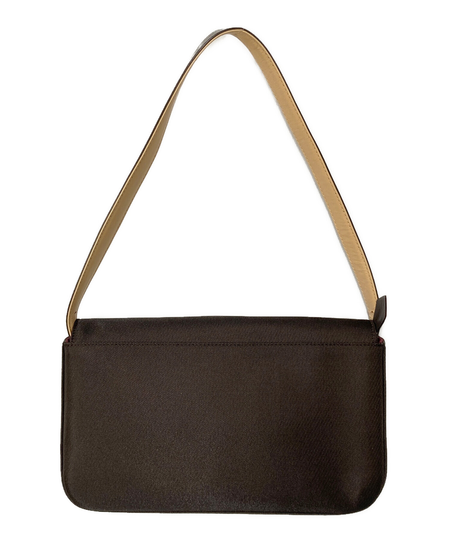 GIVENCHYレザーハンドバッグ(ダークブラウン) 中古・古着通販】GIVENCHY (ジバンシィ) ワンショルダーバッグ