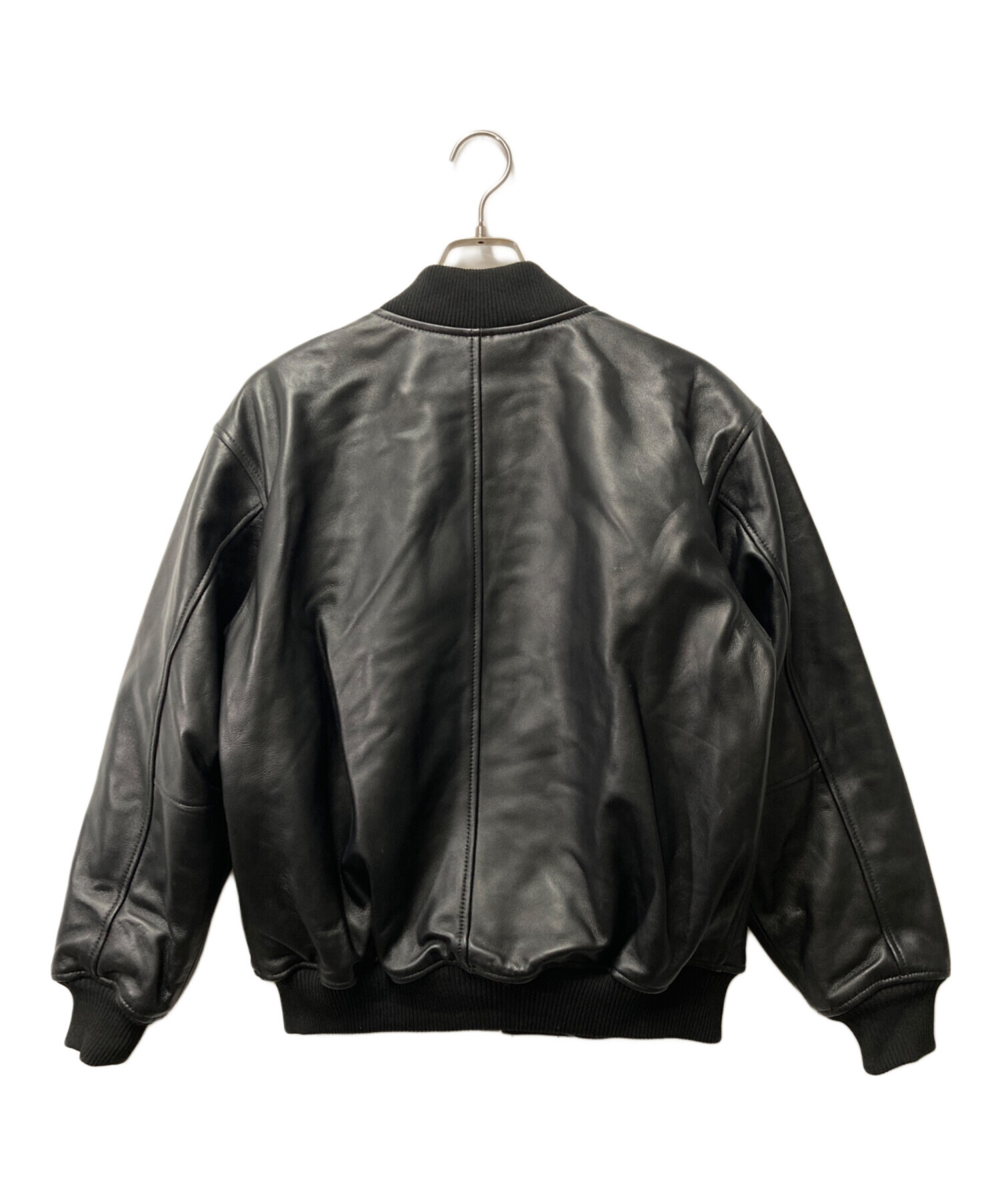 中古・古着通販】FTC (エフティーシー) LEATHER ZIP VARSITY JACKET