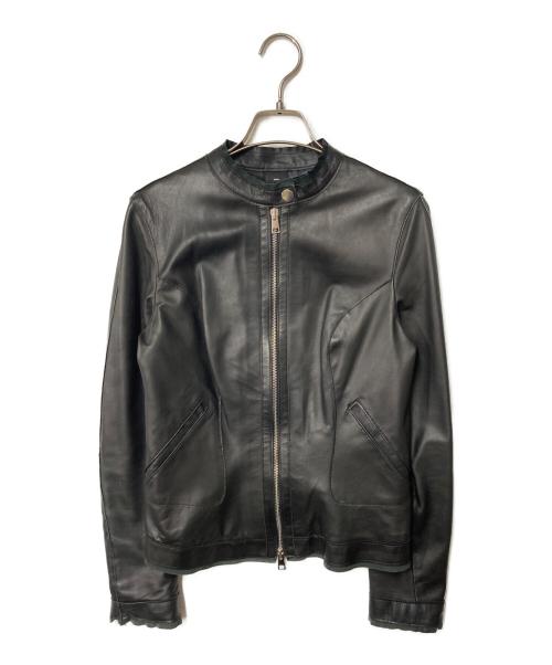中古・古着通販】DELAN (デラン) レザージャケット ブラック サイズ:40