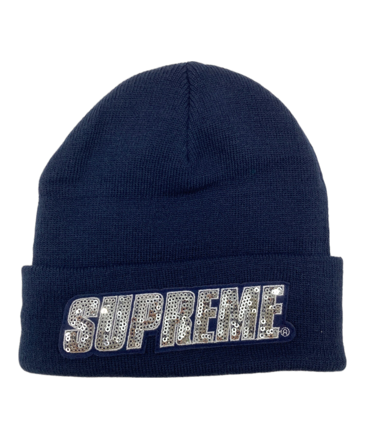 中古・古着通販】SUPREME (シュプリーム) Sequin Beanie ネイビー