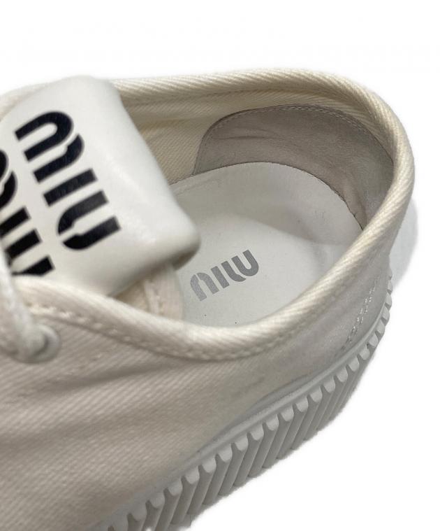 中古・古着通販】MIU MIU (ミュウミュウ) フラットフォームスニーカー
