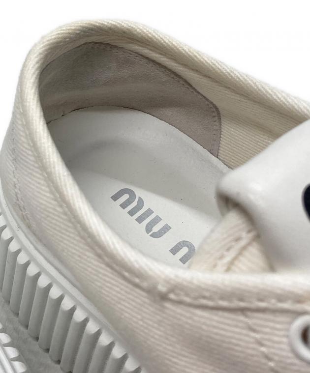 中古・古着通販】MIU MIU (ミュウミュウ) フラットフォームスニーカー