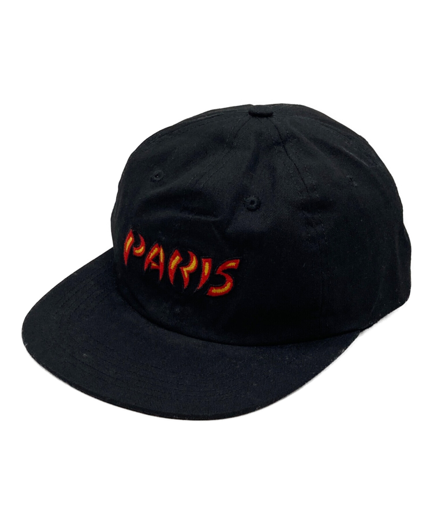 中古・古着通販】Supreme (シュプリーム) Paris 6-Panel Cap ブラック