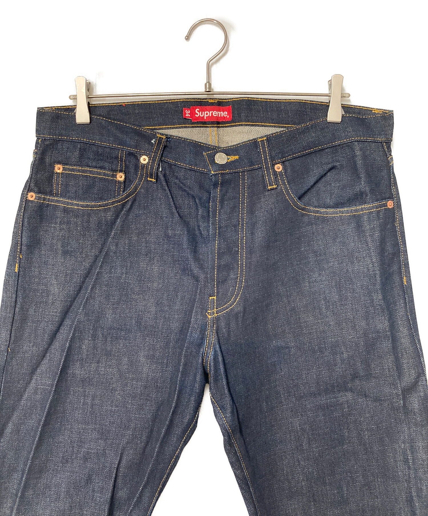中古・古着通販】SUPREME (シュプリーム) Rigid Slim Jean インディゴ