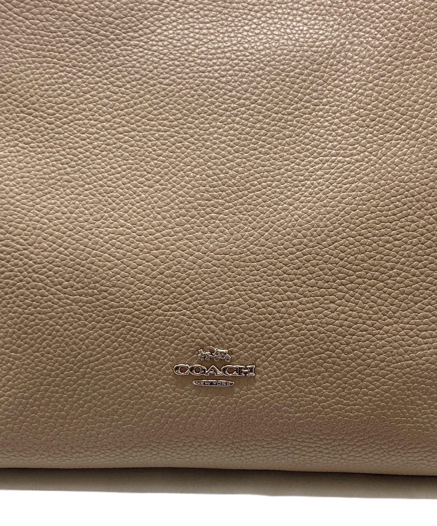 COACH コーチ トートバッグ レザー 本革 ブラウン 茶色 ターンロック金具 中古・古着通販】COACH (コーチ) ターンロックトートバッグ ブラウン