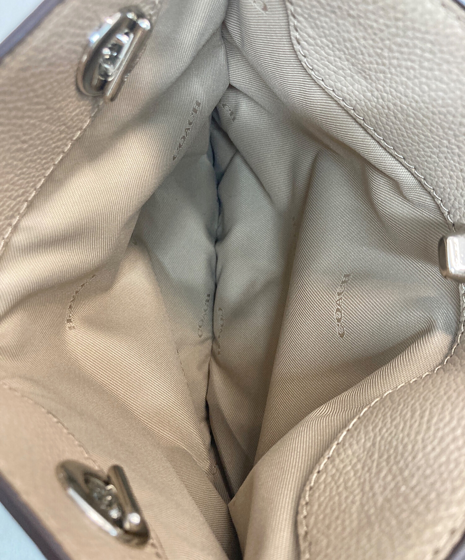 中古・古着通販】COACH (コーチ) ターンロックトートバッグ ブラウン