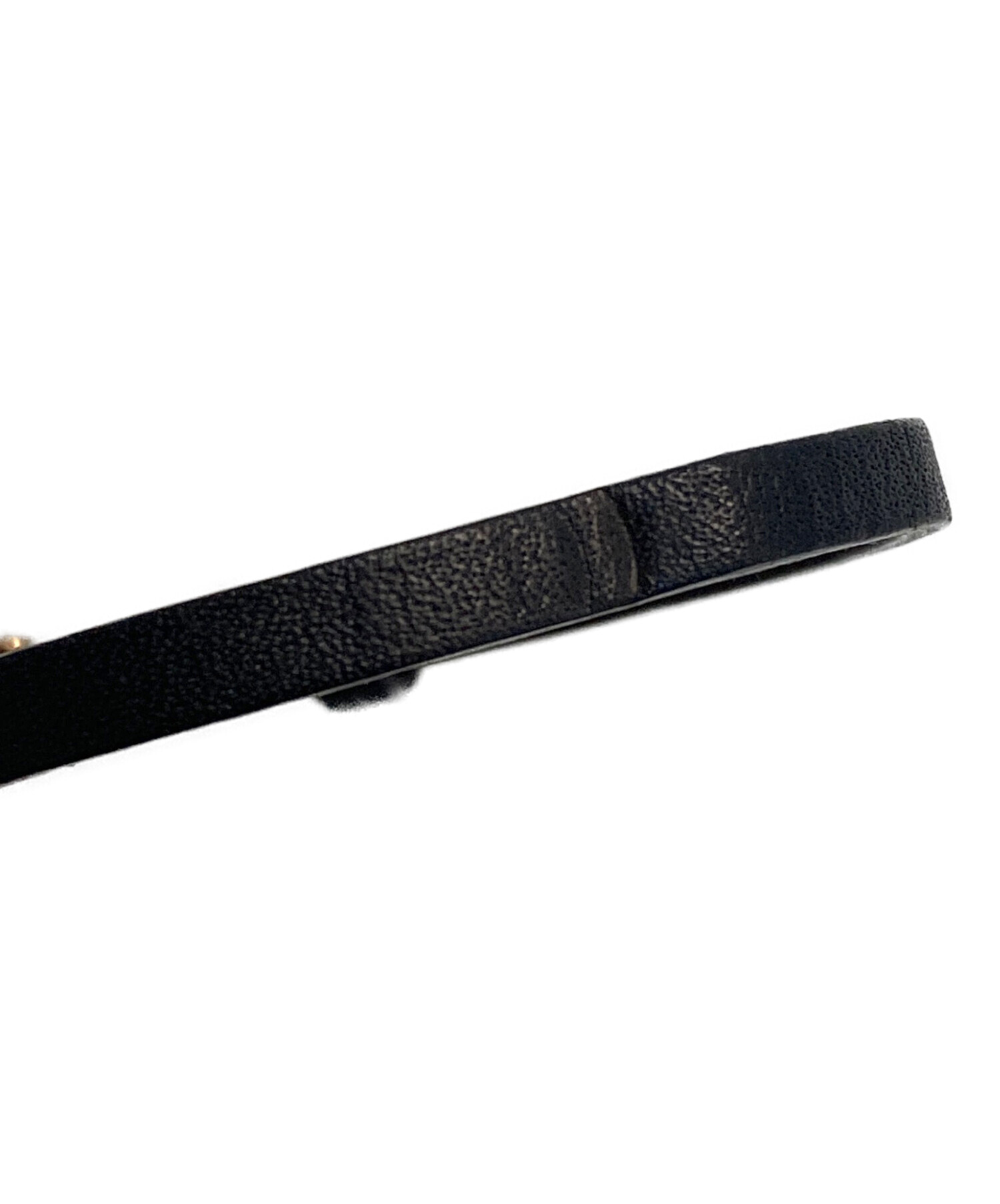 Vivienne Westwood ブレスレット レザー オーブ プレート　金黒 中古・古着通販】Vivienne Westwood (ヴィヴィアンウエストウッド