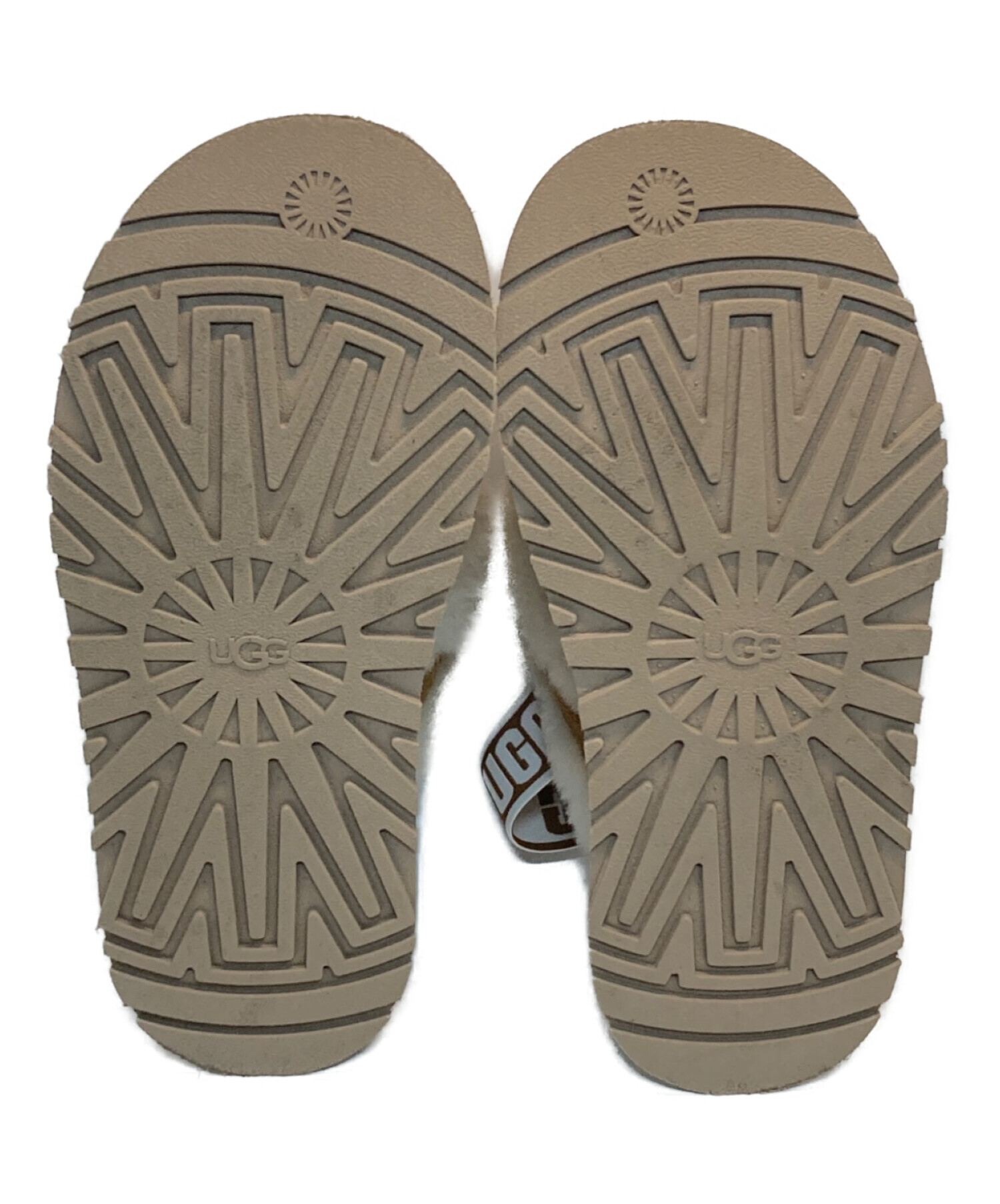 中古・古着通販】UGG (アグ) Disco Cross Slide ベージュ×ホワイト