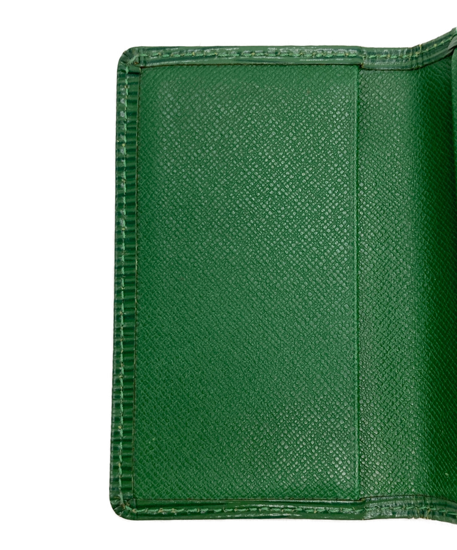 Louis Vuitton グリーンレザー ケース 中古・古着通販】LOUIS VUITTON (ルイ ヴィトン) カードケース