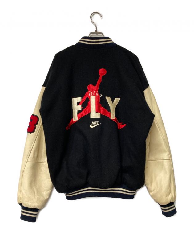 中古・古着通販】NIKE (ナイキ) AIR JORDAN VARSITY JACKET ブラック