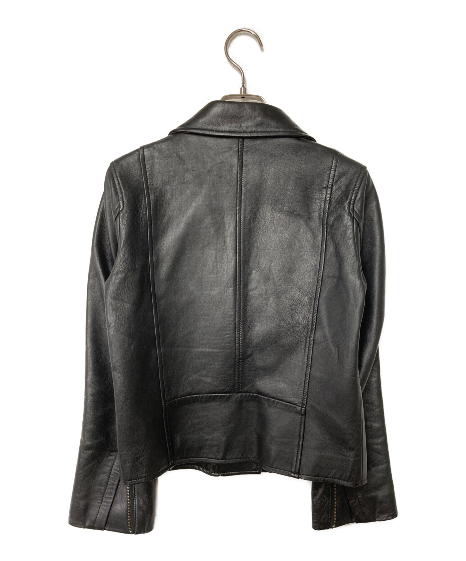 【美品】STUDIOUS ライダース　レザージャケット　ダブル　羊革 中古・古着通販】STUDIOUS (ステュディオス) ラムレザーダブル