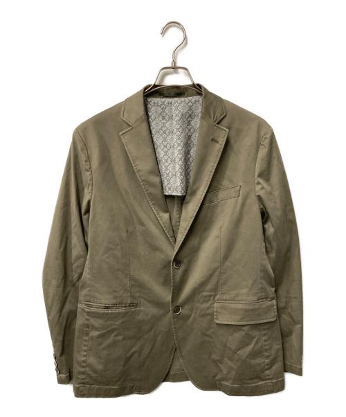 【中古】ジョセフアブード JOSEPH ABBOUD ラムレザー フーデッドコート オリーブカーキ【サイズM】【メンズ】 中古・古着通販】JOSEPH ABBOUD (ジョセフアブード) ヴィンテージ
