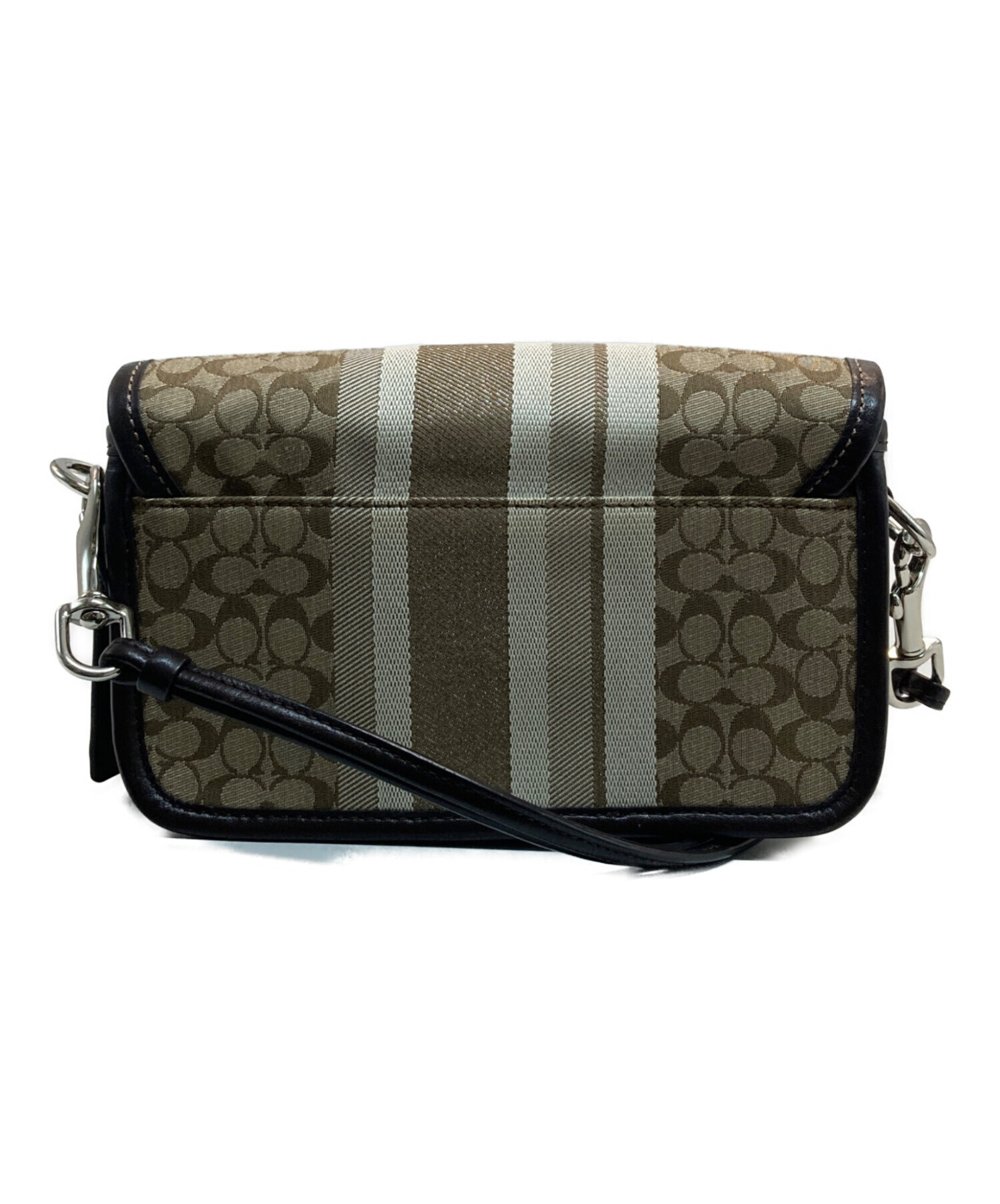 【COACH】 タグ有り ショルダー バッグ シグネチャー ベージュ ブラウン 中古・古着通販】COACH (コーチ) シグネチャーショルダーバッグ
