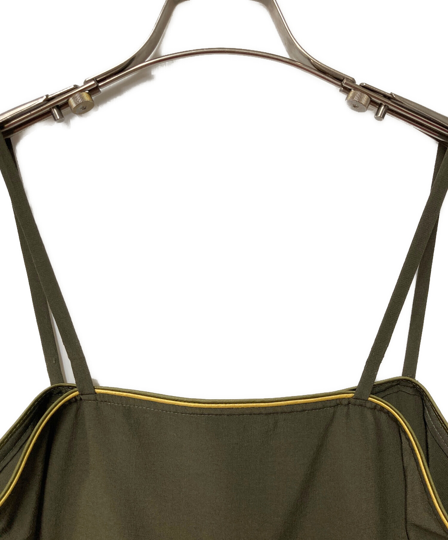 GUCCIキャミソール シルク 中古・古着通販】GUCCI (グッチ) シルクキャミソール カーキ サイズ:42
