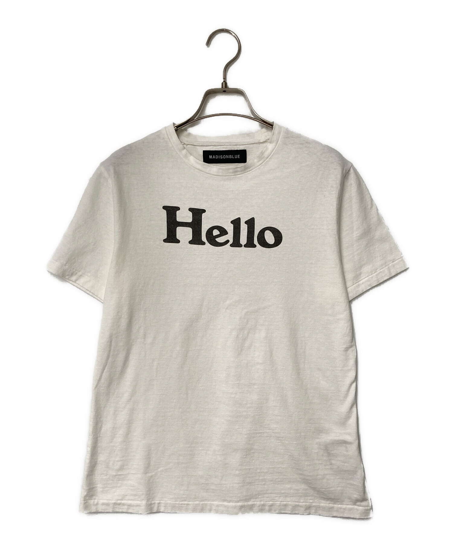 中古・古着通販】MADISON BLUE (マディソンブルー) HELLO TEE ホワイト