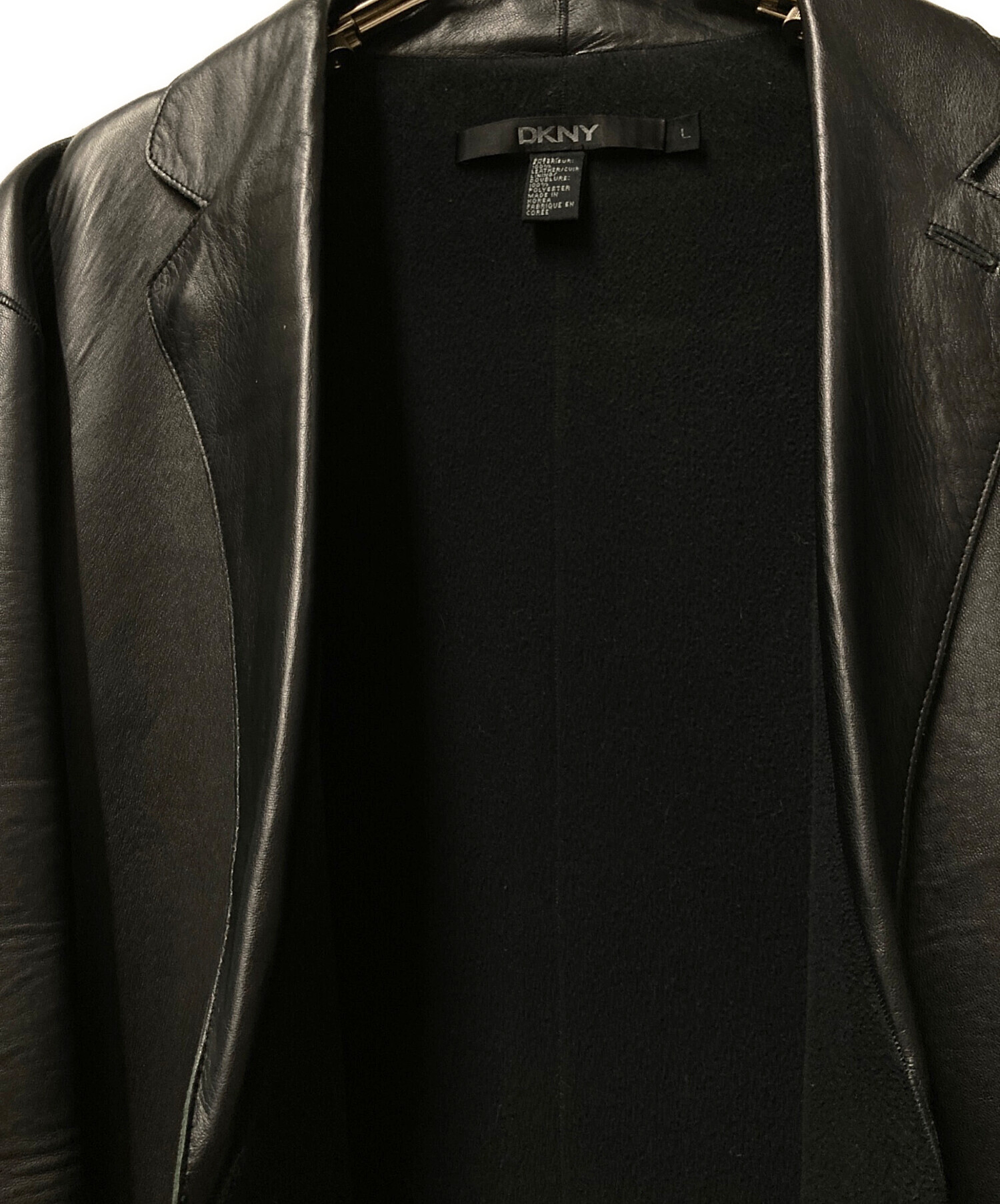 中古・古着通販】DKNY (ダナキャランニューヨーク) レザーテーラード