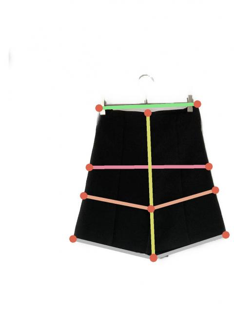 中古・古着通販】YORI (ヨリ) トリプルクロスショートパンツ ブラック