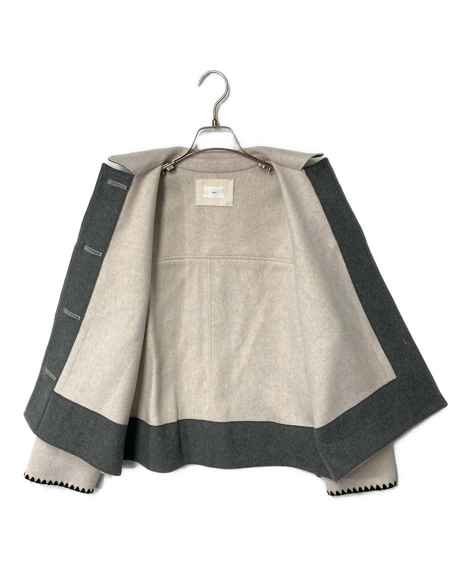 中古・古着通販】YORI (ヨリ) ハマグリウールショートコート
