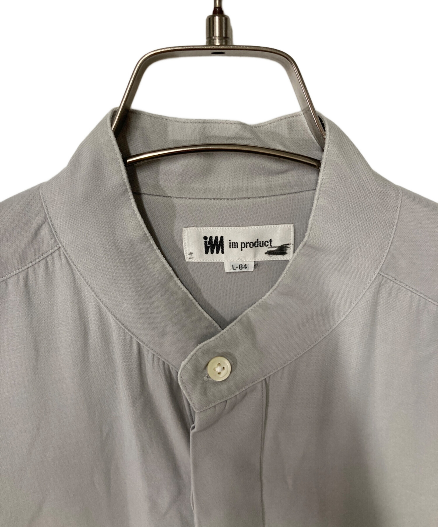 中古・古着通販】im product (アイムプロダクト) バンドカラーシャツ
