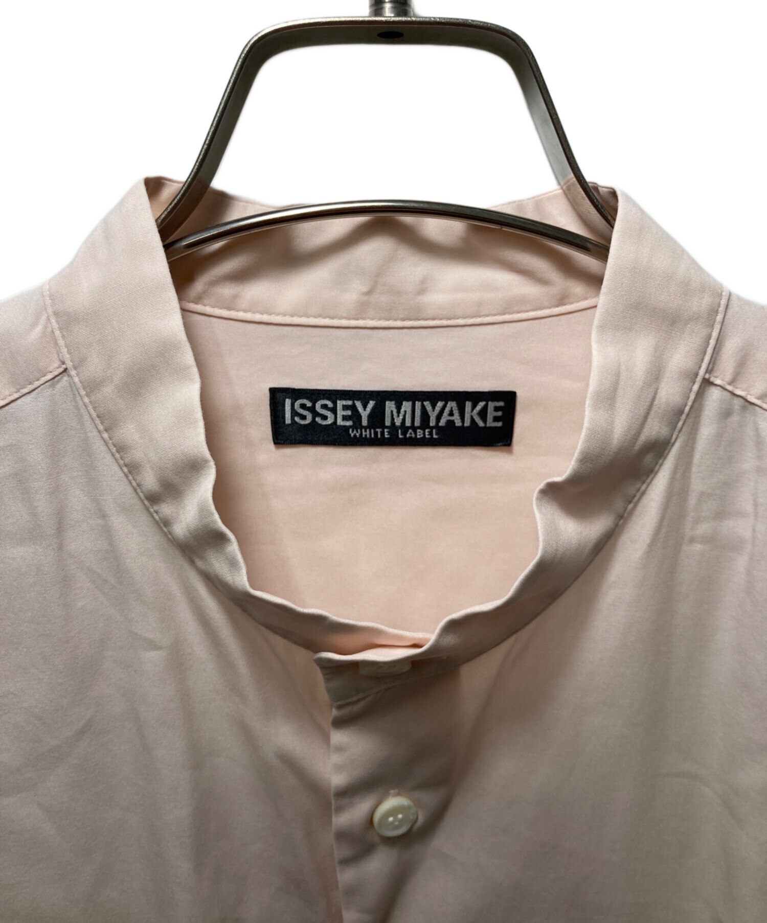 中古・古着通販】ISSEY MIYAKE (イッセイミヤケ) バンドカラーシャツ