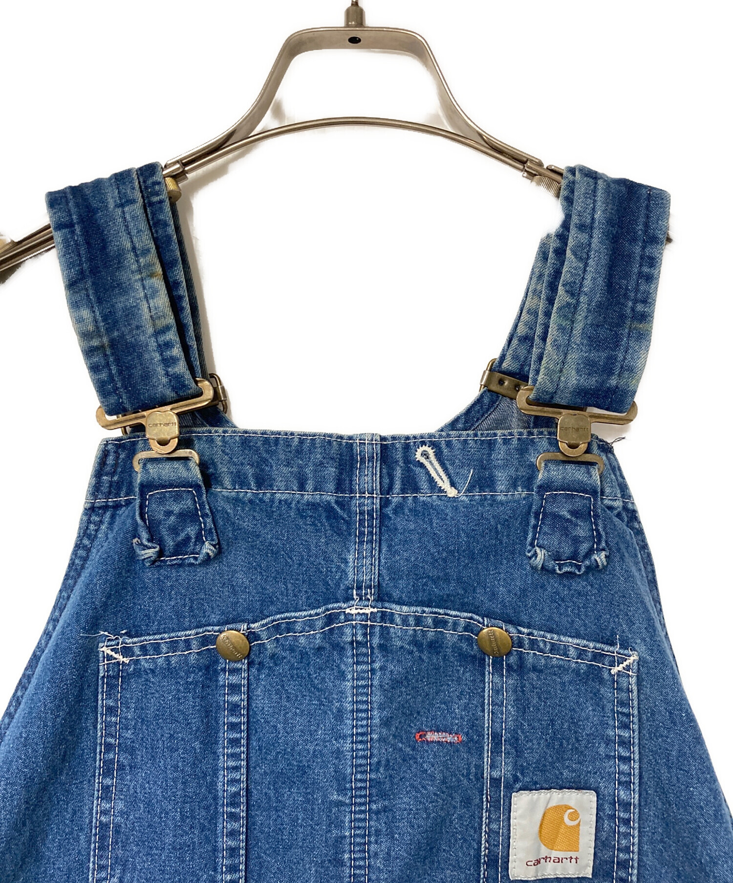 ヴィンテージカーハート44×30インディゴオーバーオール超レアcarhartt 中古・古着通販】CarHartt (カーハート) デニムオーバーオール
