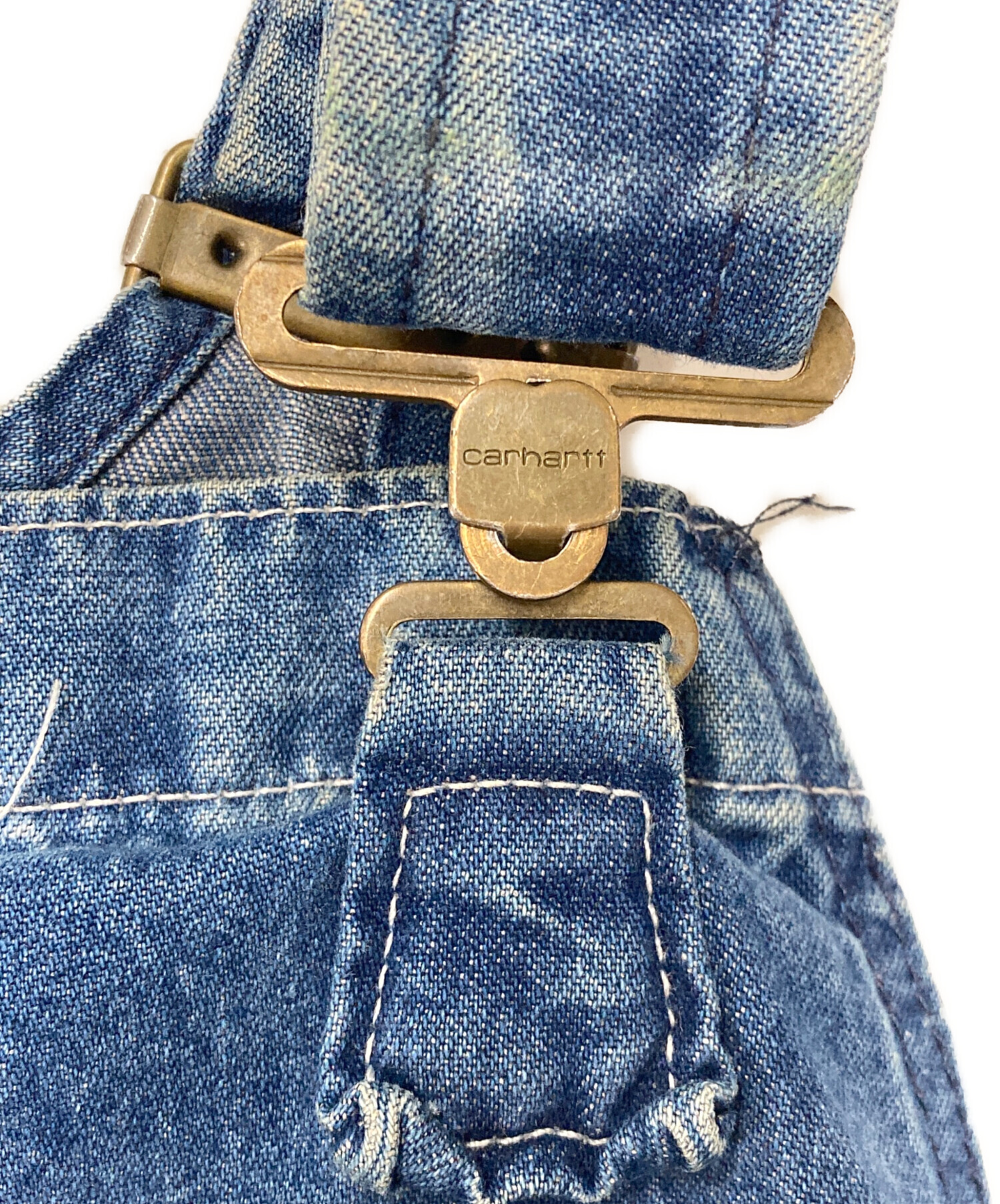 ヴィンテージカーハート44×30インディゴオーバーオール超レアcarhartt 中古・古着通販】CarHartt (カーハート) デニムオーバーオール