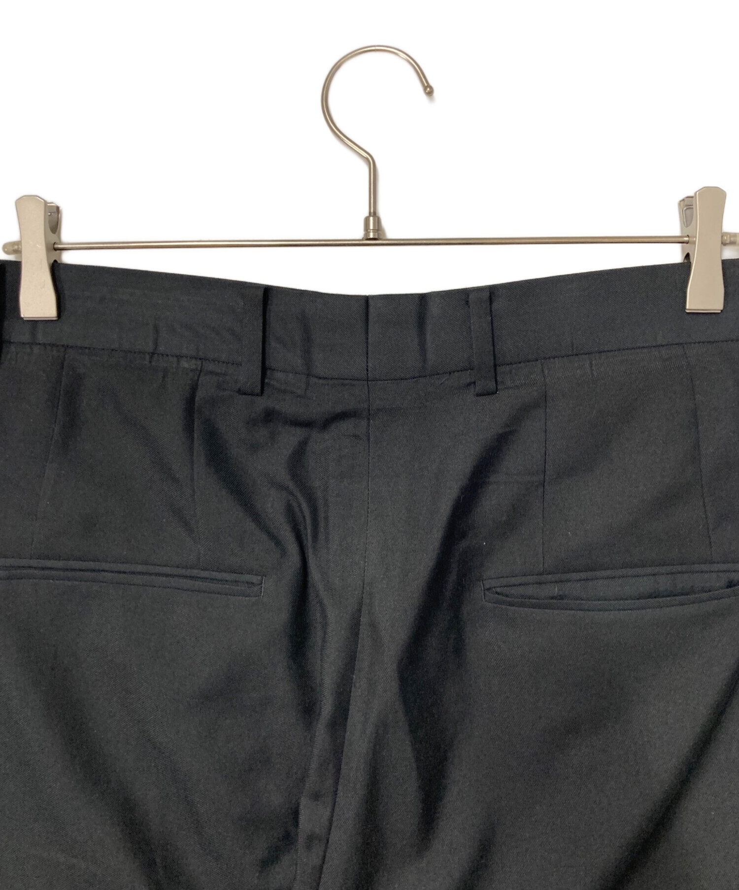 ATON 25ssNIDOM SILK WIDE PANTS サイズ4 中古・古着通販】ATON (エイトン) NIDOM SILK WIDE PANTS ブラック