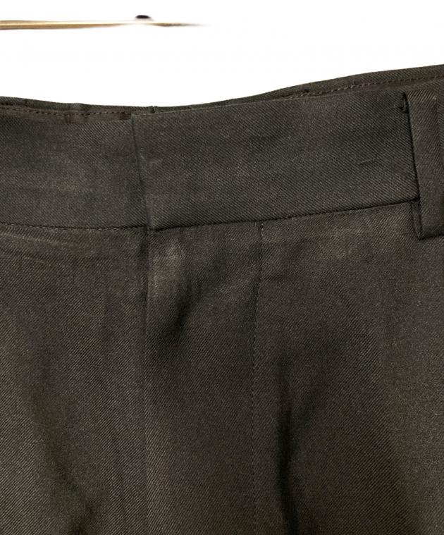 中古・古着通販】ATON (エイトン) NIDOM SILK WIDE PANTS ブラック