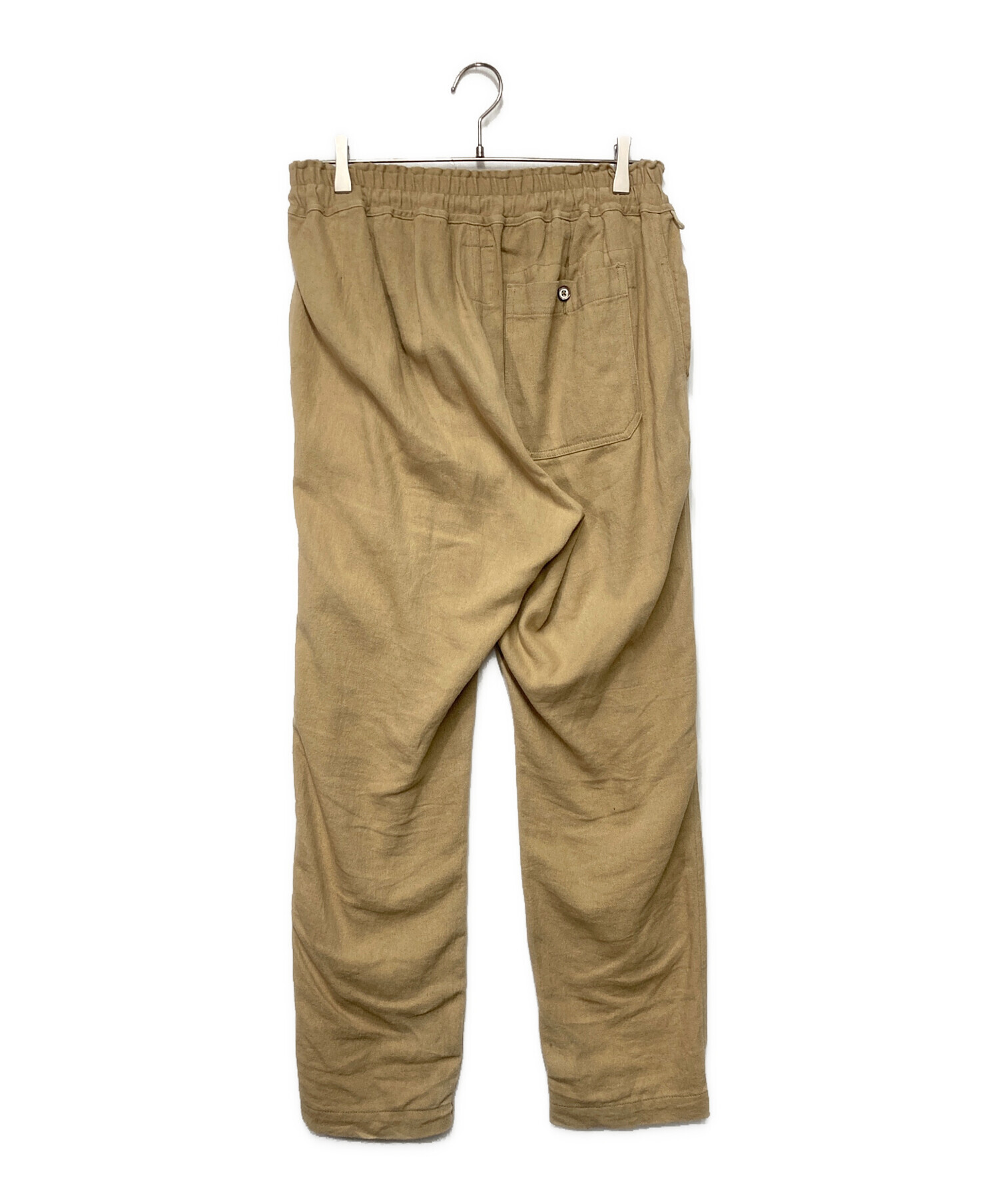 ぽんぽこぽんベージュ36 中古・古着通販】hobo (ホボ) ARTISAN EASY PANTS LINEN COTTON TWILL