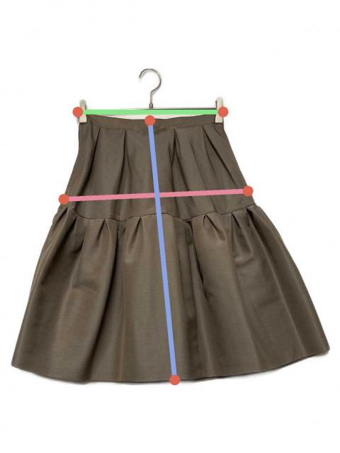 ❤️FOXEYスカート❤️ 38サイズ　美品　試着のみ 中古・古着通販】FOXEY (フォクシー) ギャザーフレアスカート ブラウン