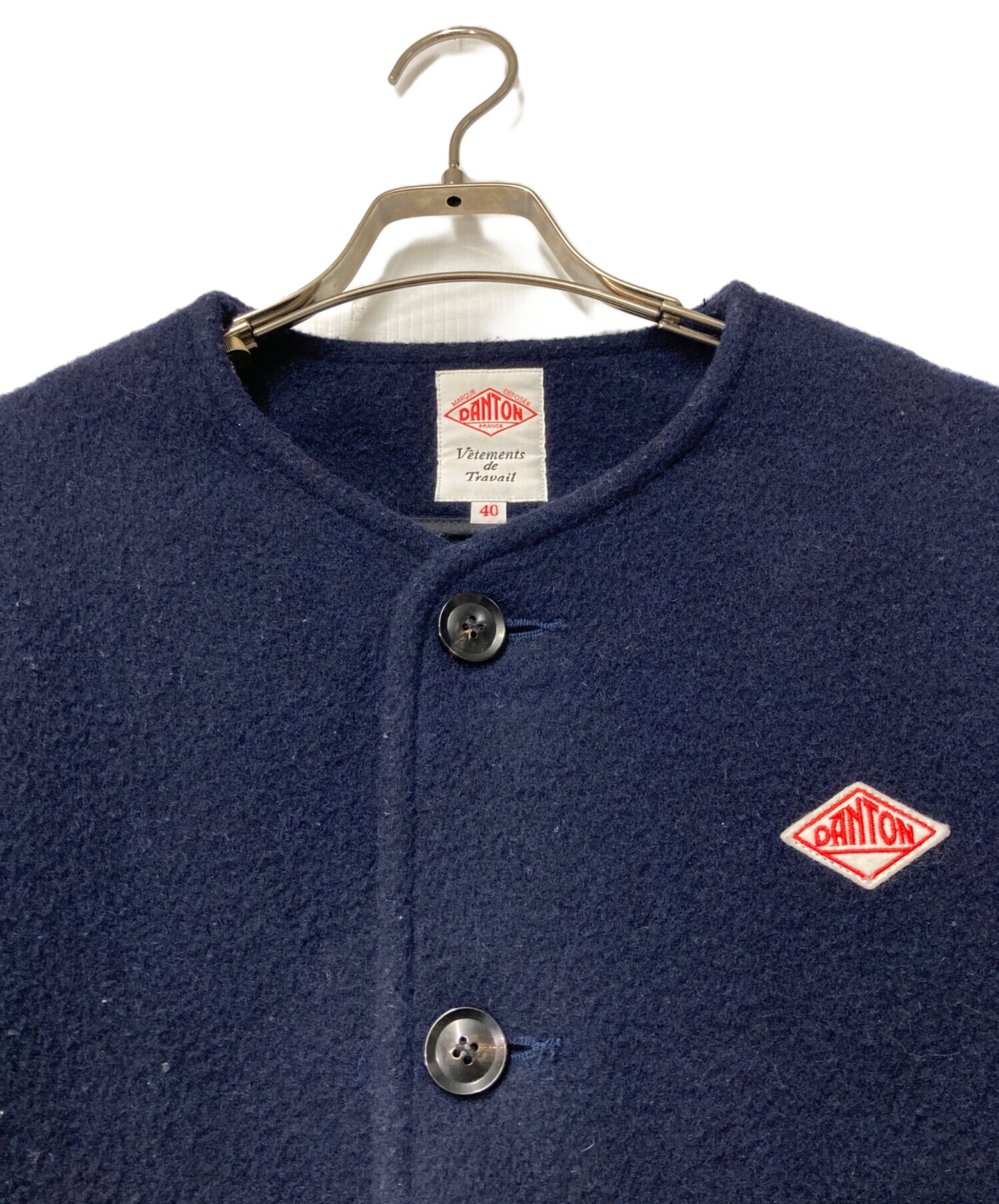 中古・古着通販】DANTON (ダントン) ウールモッサジャケット ネイビー