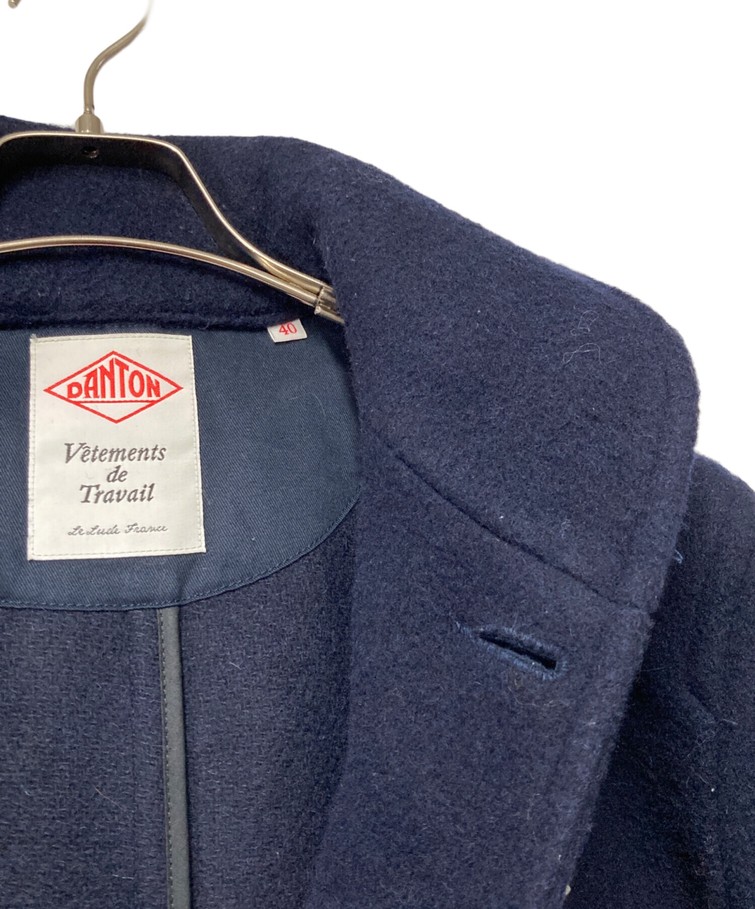 中古・古着通販】DANTON (ダントン) ウールモッサジャケット ネイビー