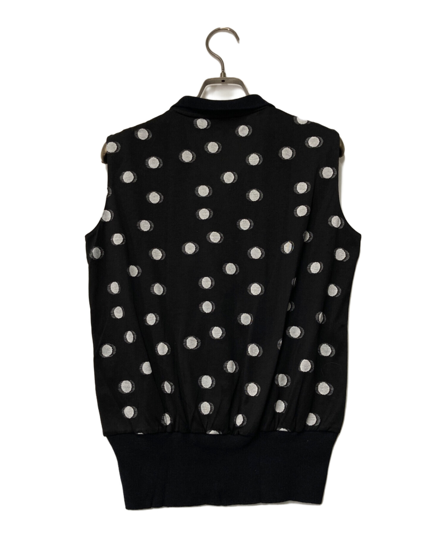 クリスチャンディオール ポロシャツニット ノースリーブ スカラップヘム ロゴ刺繍 中古・古着通販】Christian Dior Sports (クリスチャン ディオール