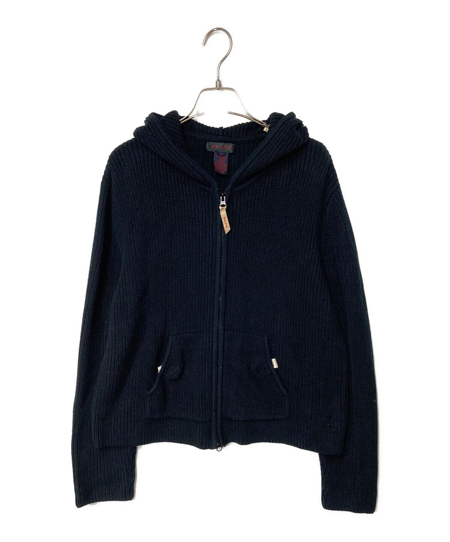 中古・古着通販】RALPH LAUREN (ラルフローレン) ジップニットパーカー