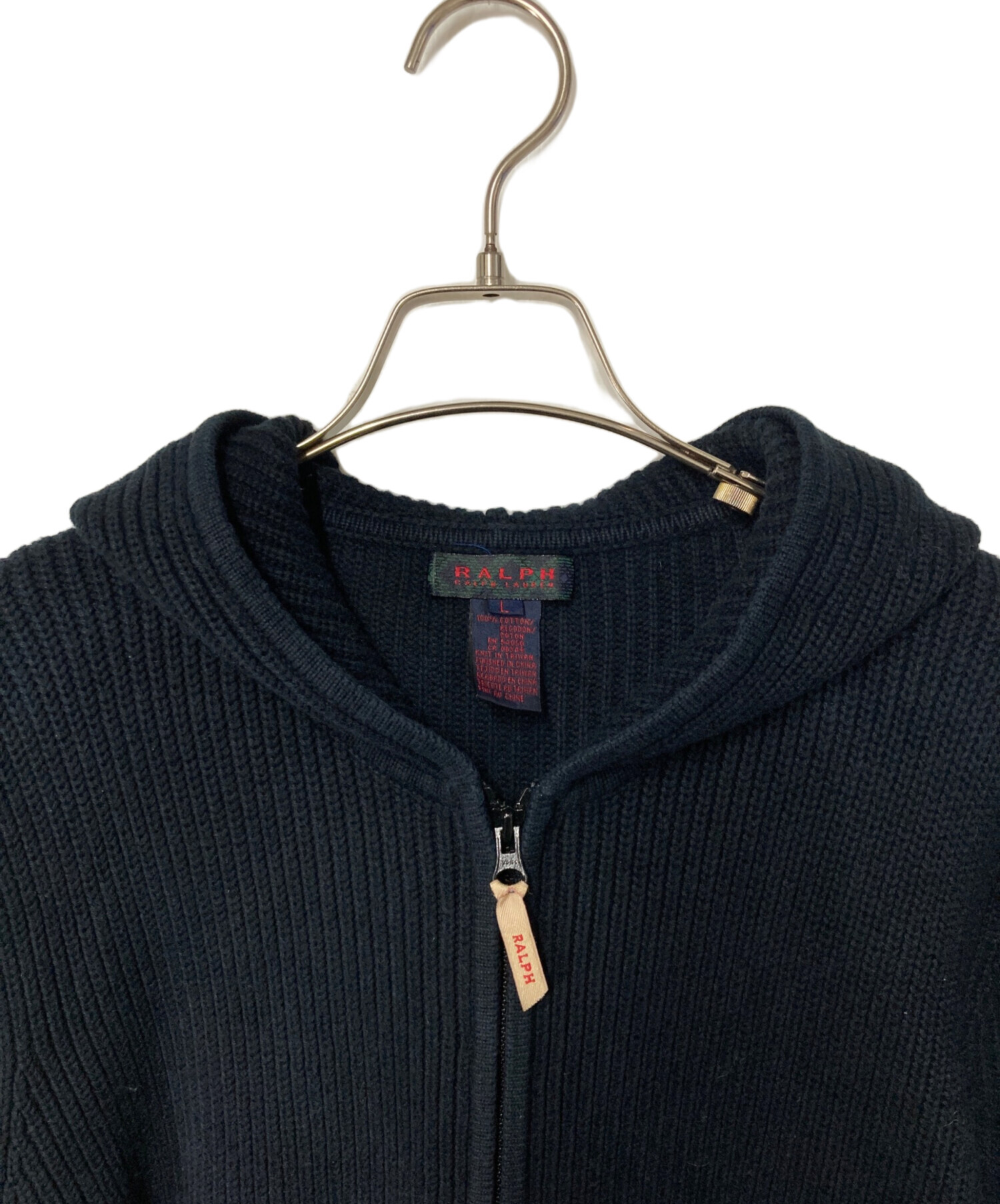 中古・古着通販】RALPH LAUREN (ラルフローレン) ジップニットパーカー