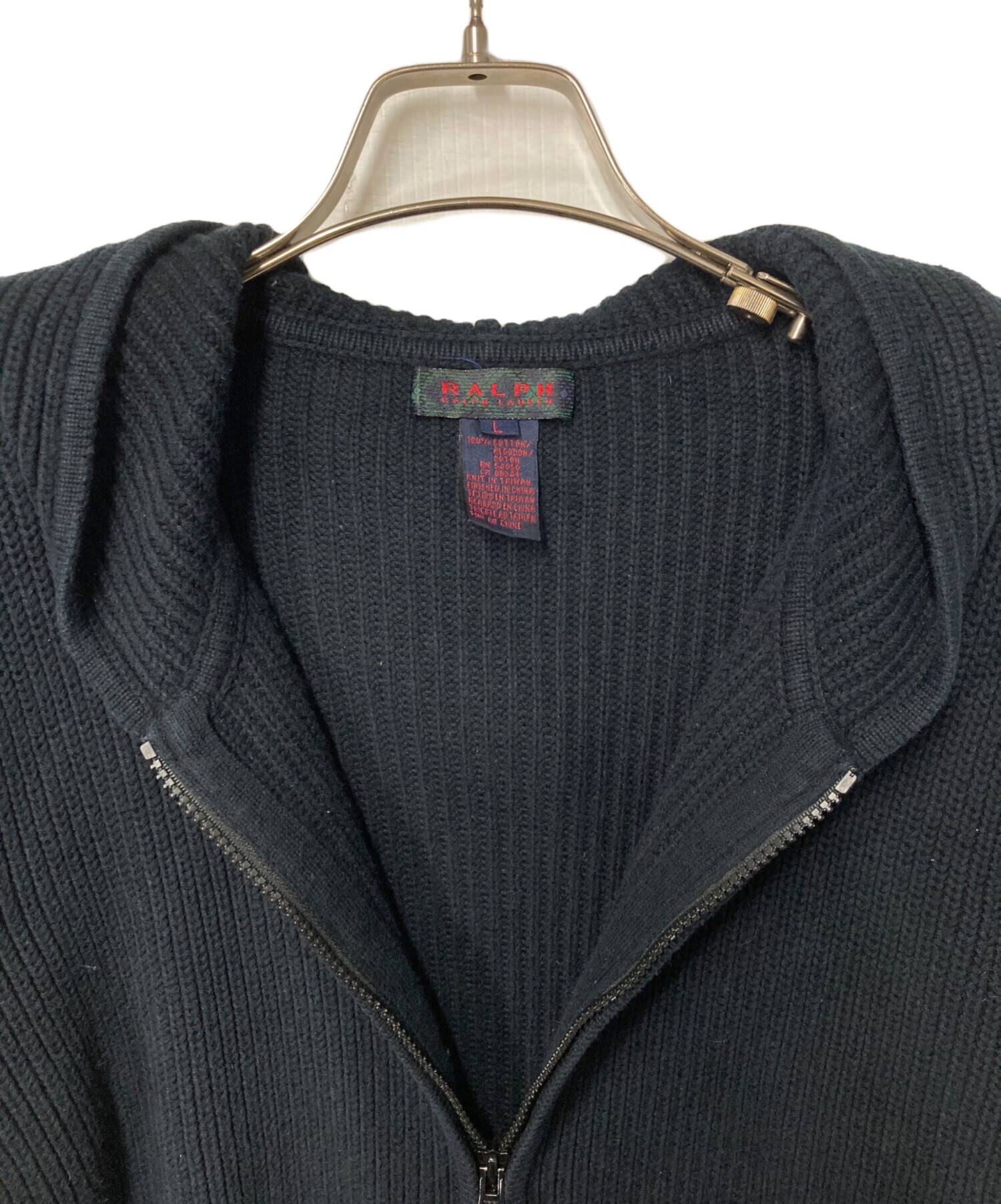 中古・古着通販】RALPH LAUREN (ラルフローレン) ジップニットパーカー