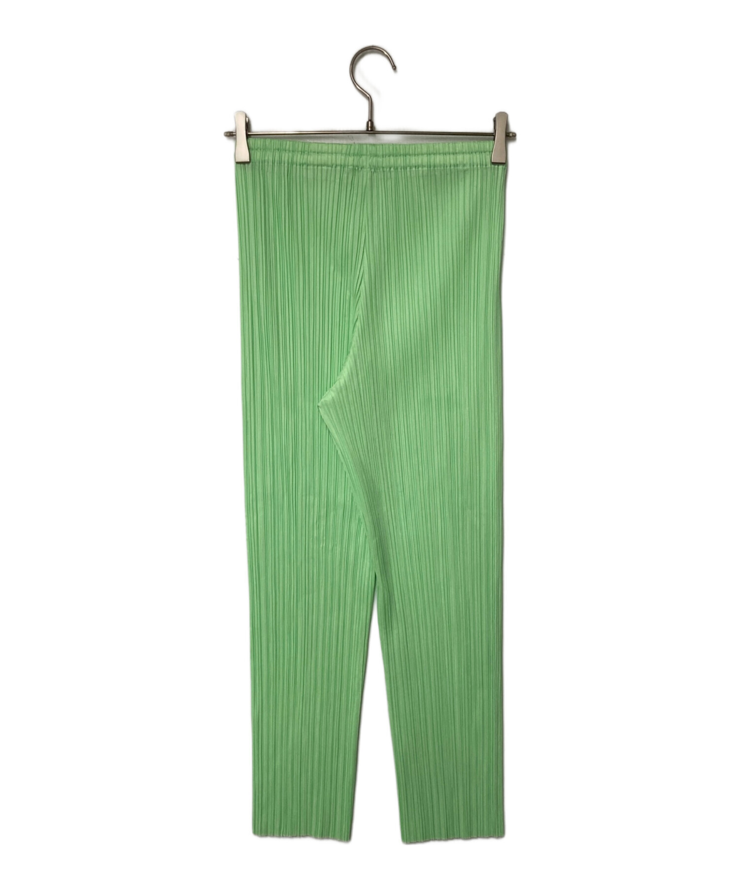 PLEATS PLEASE プリーツプリーズ カジュアルパンツ　グリーン　ドット 中古・古着通販】PLEATS PLEASE (プリーツプリーズ) プリーツ
