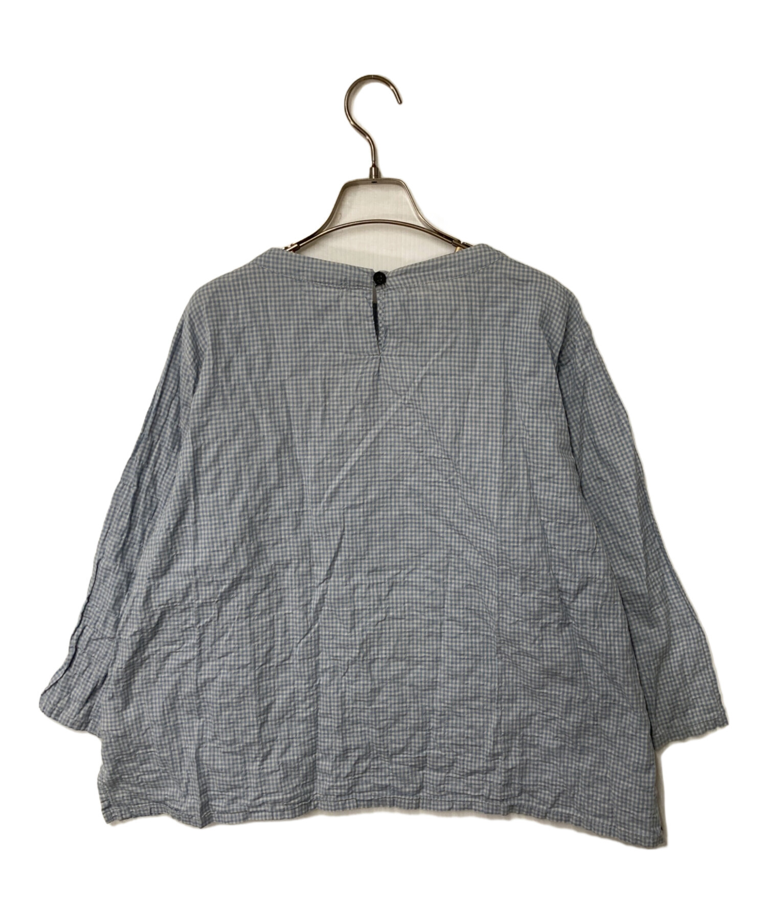 中古・古着通販】plantation (プランテーション) チェックブラウス 
