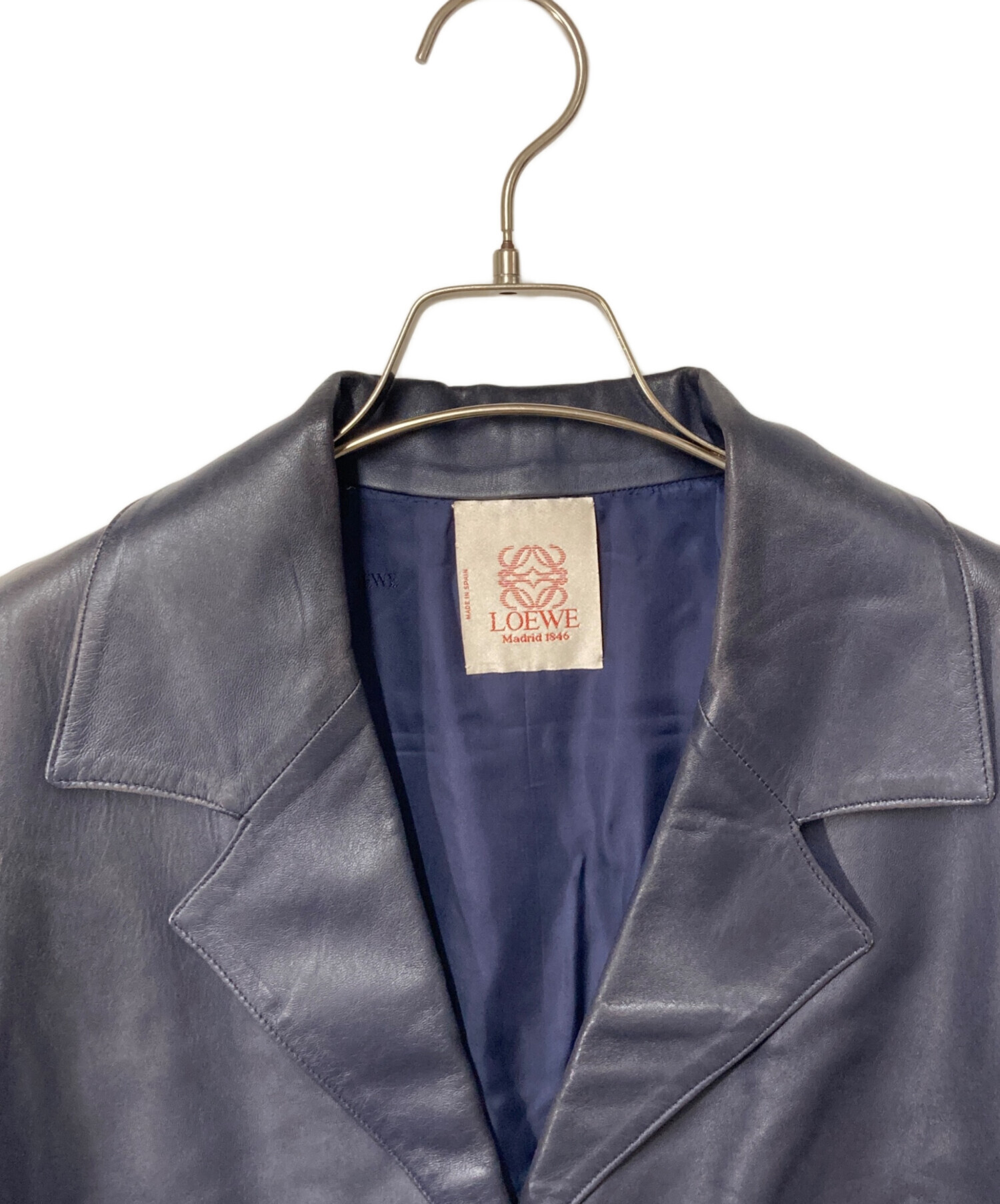 中古・古着通販】LOEWE (ロエベ) napa レザー テーラードジャケット