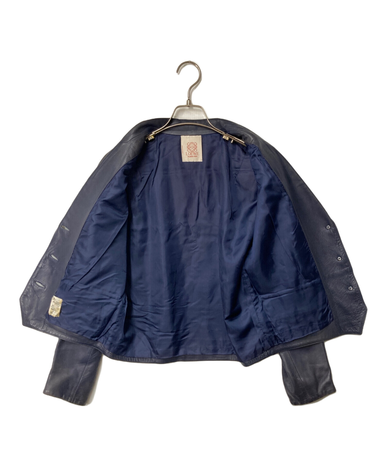 中古・古着通販】LOEWE (ロエベ) napa レザー テーラードジャケット 