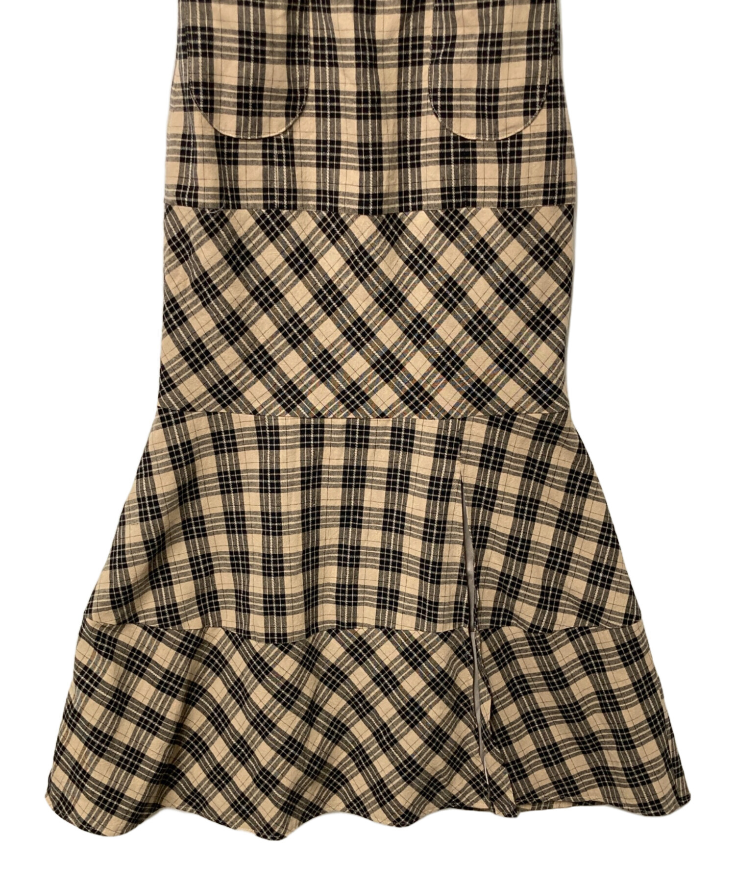 レディース ANDMARY アンドマリー Cecily check long dress
