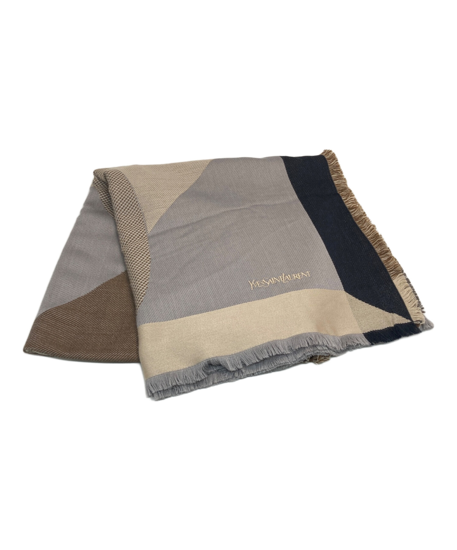 イヴ・サンローラン 大判ストール 中古・古着通販】Yves Saint Laurent (イヴサンローラン) 大判ストール