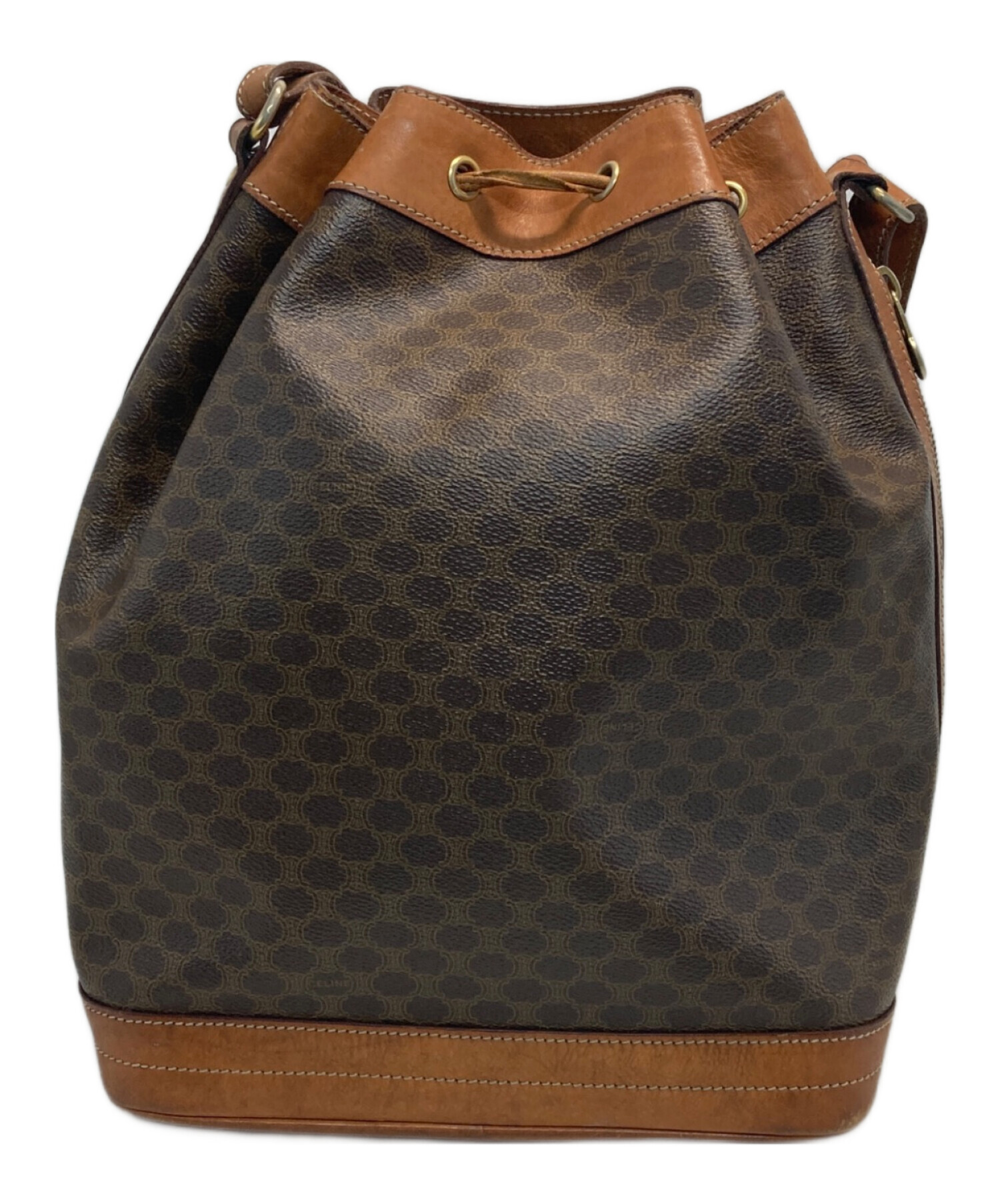 中古・古着通販】CELINE (セリーヌ) マカダム巾着ショルダーバッグ