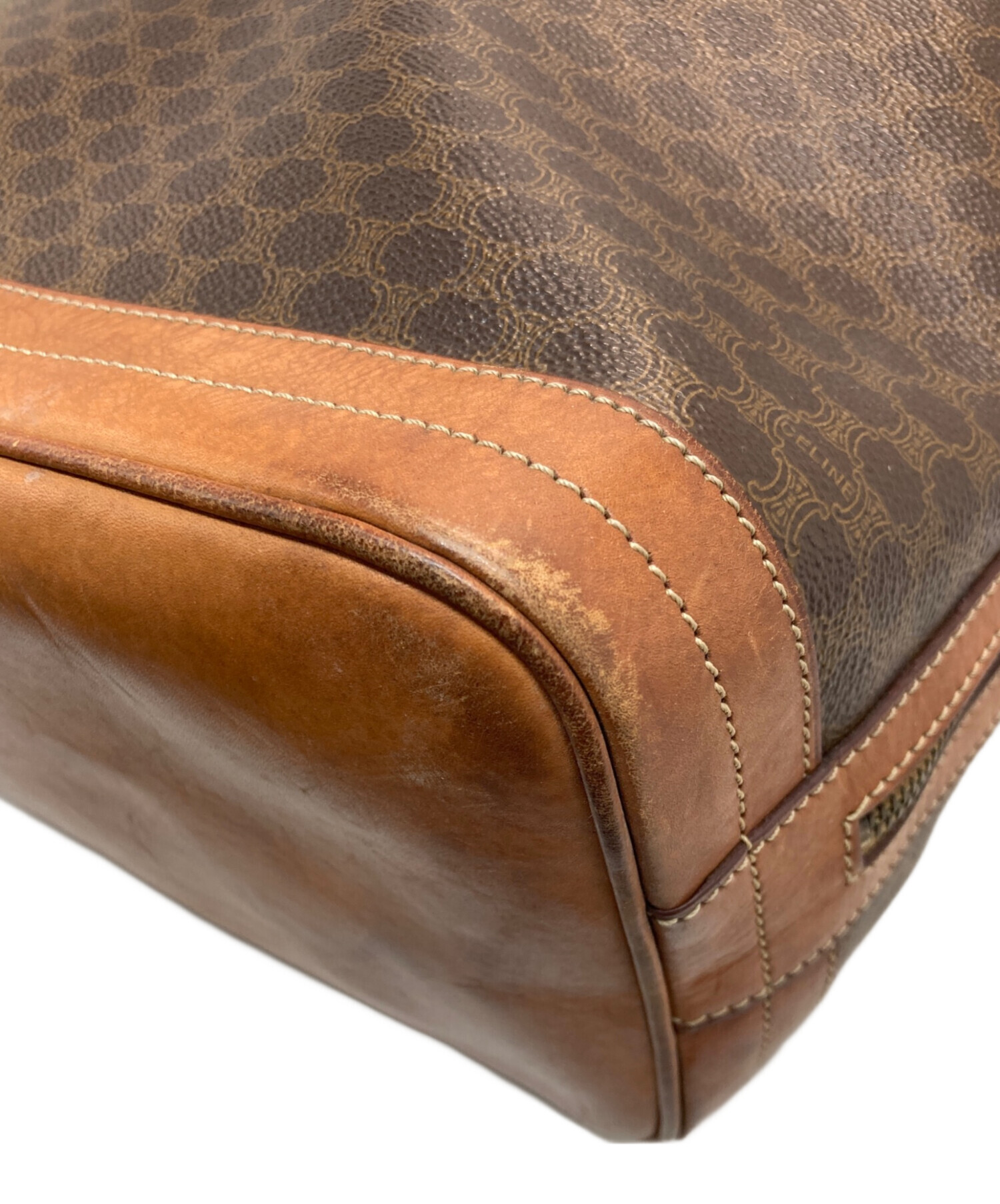中古・古着通販】CELINE (セリーヌ) マカダム巾着ショルダーバッグ